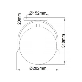 Plafón de techo Somerset Opal