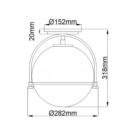 Plafón de techo Somerset Opal