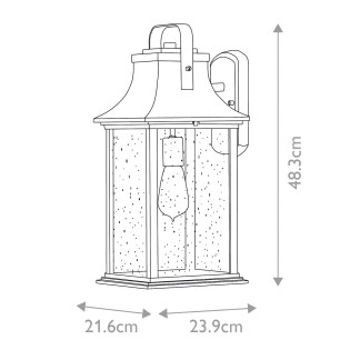 Aplique de pared de exterior Grant L