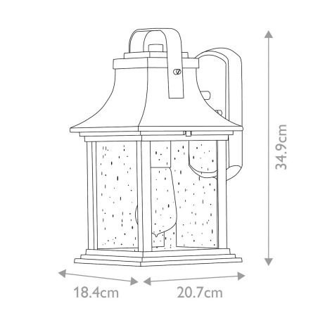Aplique de pared de exterior Grant S