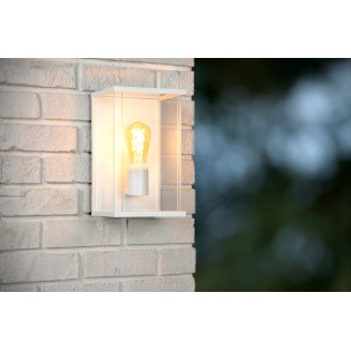 Aplique de pared de exterior Claire Blanco