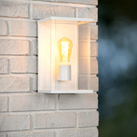 Aplique de pared de exterior Claire Blanco