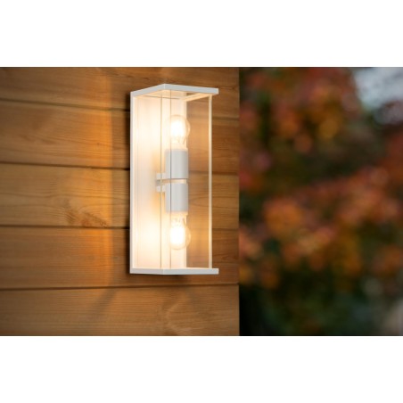 Aplique de pared de exterior Claire Blanco (2 luces)