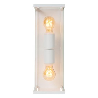 Aplique de pared de exterior Claire Blanco (2 luces)