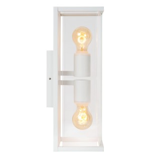 Aplique de pared de exterior Claire Blanco (2 luces)