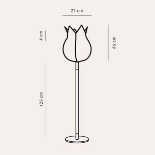 Lámpara de pie Tuli