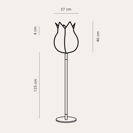 Lámpara de pie Tuli