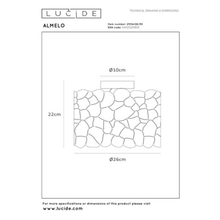 Plafón de techo Almelo