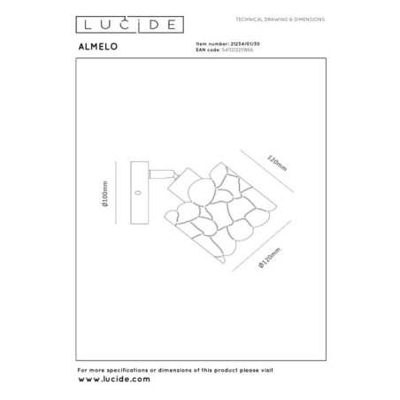 Aplique de pared Almelo