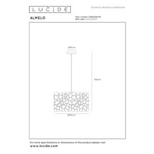 Lámpara colgante Almelo