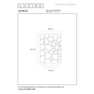 Lámpara de mesa Almelo