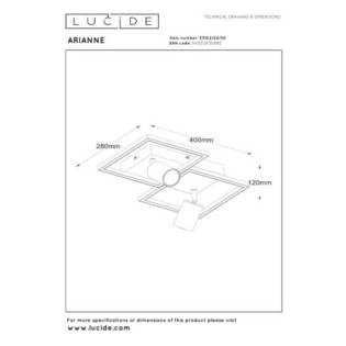 Plafón de techo Arianne CCT (23W)