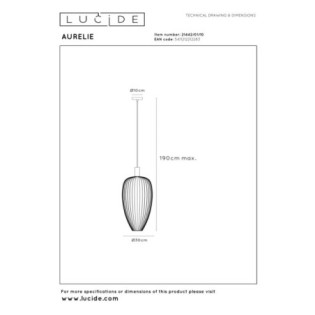 Lámpara colgante Aurelie