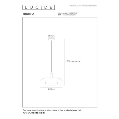 Lámpara colgante Bruno