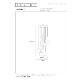 Lámpara colgante Josiane (10 luces)
