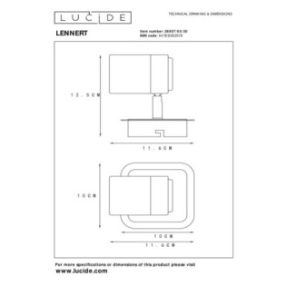 Foco de techo Lennert (5W)