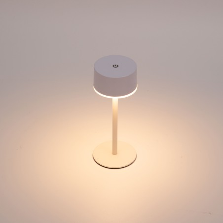Lámpara de mesa recargable solar LED Meba Blanco (2W)