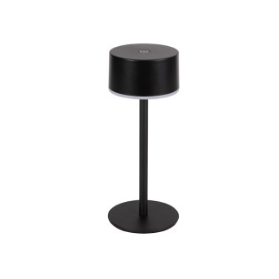 Lámpara de mesa recargable solar LED Meba Negro (2W)