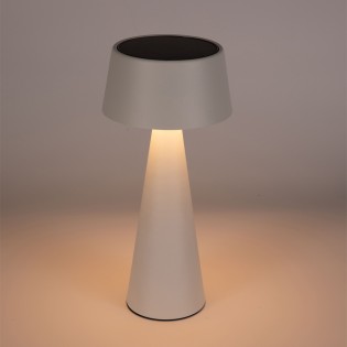 Lámpara de mesa recargable solar LED Meri Blanco (3W)