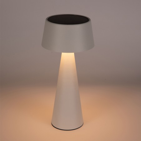 Lámpara de mesa recargable solar LED Meri Blanco (3W)