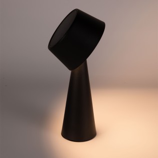 Lámpara de mesa recargable solar LED Meri Negro (3W)