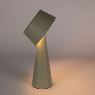 Lámpara de mesa recargable solar LED Meri Verde (3W)