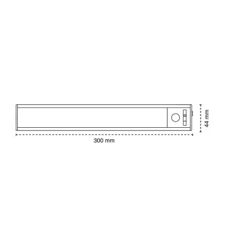Bajomueble LED con sensor Danu CCT 30Cm. (1.5W)