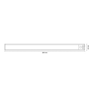 Bajomueble LED con sensor Danu CCT 60Cm. (2.5W)