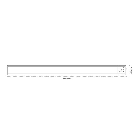 Bajomueble LED con sensor Danu CCT 60Cm. (2.5W)