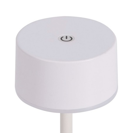 Lámpara de mesa recargable solar LED Meba Blanco (2W)