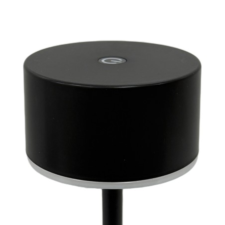 Lámpara de mesa recargable solar LED Meba Negro (2W)