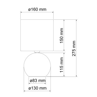 Lámpara de mesa infantil Ordan