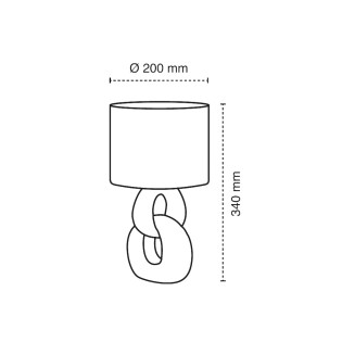 Lámpara de mesa Nodo