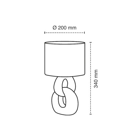 Lámpara de mesa Nodo