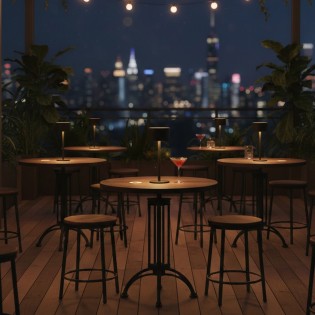 Lámpara de mesa recargable...