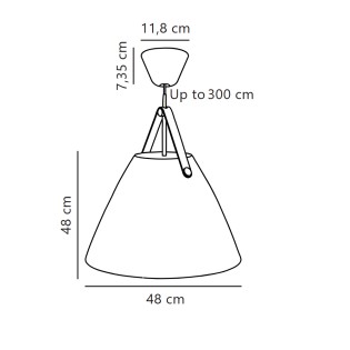 Lámpara colgante Strap 48