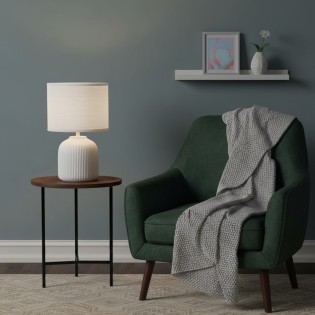 Lámpara de mesa Larna Blanco