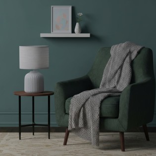 Lámpara de mesa Larna Gris