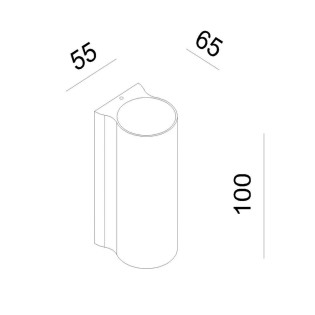 Aplique de pared de exterior LED Akra (6W)
