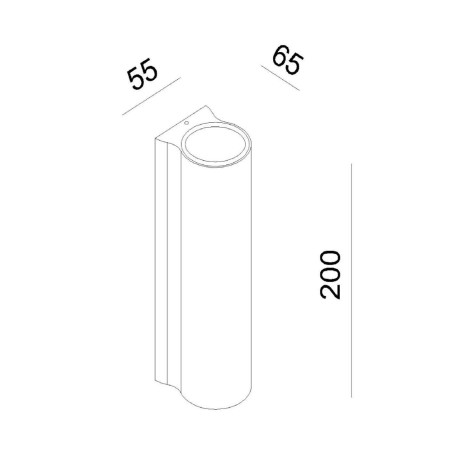 Aplique de pared de exterior LED Akra (6.5W)