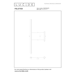 Lámpara colgante LED Felsted (28W)