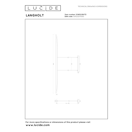 Lámpara colgante LED Langholt (28W)