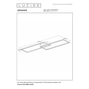 Plafón de techo LED Arianne II (23W)