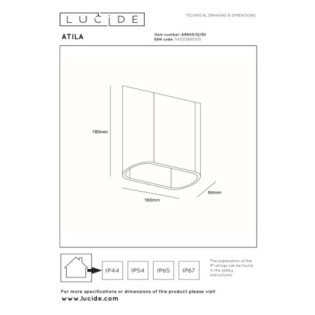 Aplique de exterior LED Atila I (5W)
