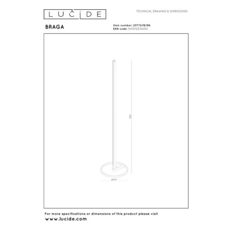 Lámpara de mesa LED Braga (22W)