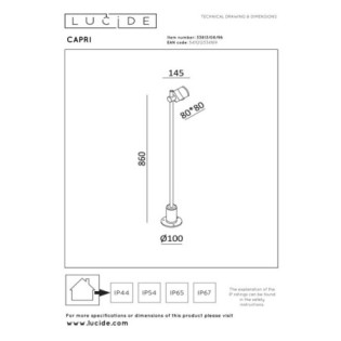 Sobremesa de exterior LED Capri (8W)