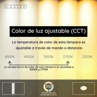 Plafón de techo LED Castor CCT RGB Dim (20W)