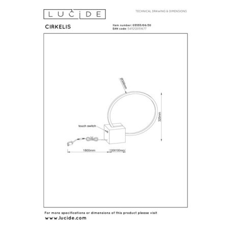 Lámpara de mesa LED Cirkelis (6W)