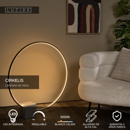 Lámpara de mesa LED Cirkelis (24W)