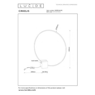 Lámpara de mesa LED Cirkelis (24W)